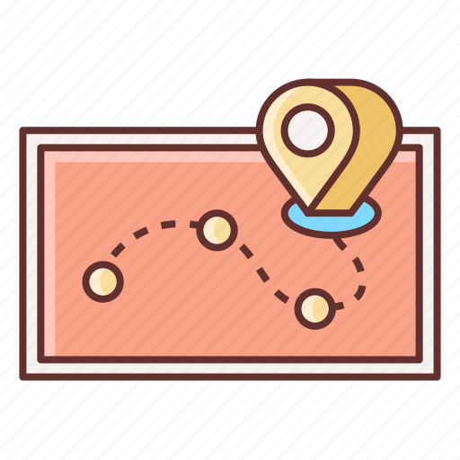 Itinerary, location, map, travel icon - Download on Iconfinder