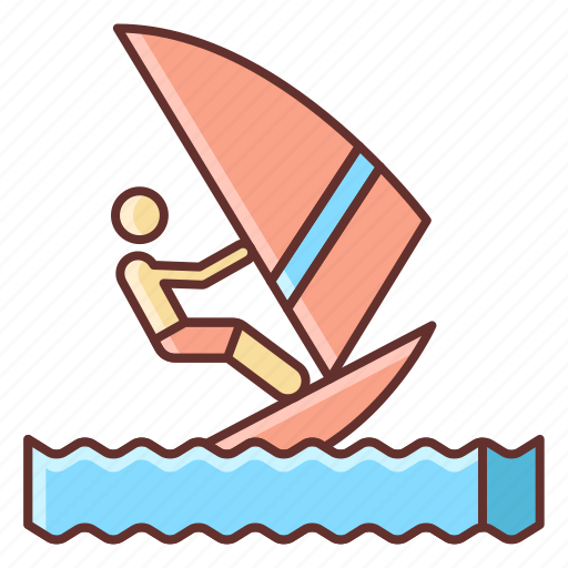 Sea, surfboard, water, windsurfing icon - Download on Iconfinder