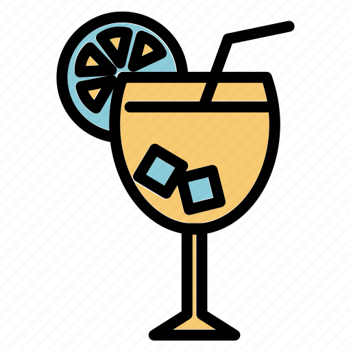 Alcohol, beach, drink, orange, orange jus, summer icon - Download on Iconfinder