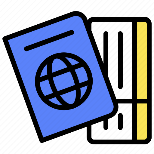 Airport ticket, passport, summer, ticket, travel icon - Download on Iconfinder