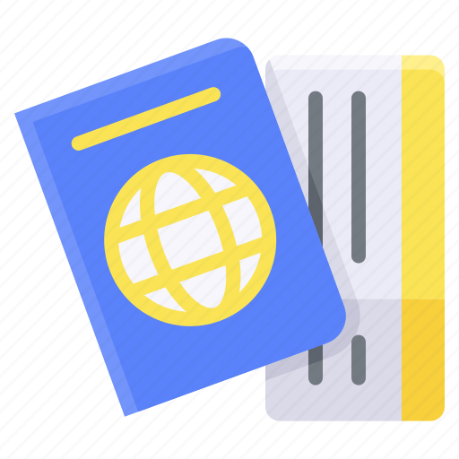 Airport ticket, passport, summer, ticket icon - Download on Iconfinder