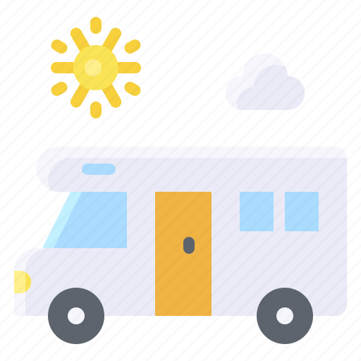Camping car, summer, transportation, travel, vacation, vehicle icon - Download on Iconfinder