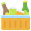 beverage, bottle, cooler, drinks, ice box, summer 