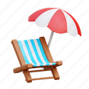 beach chair, deck chair, beach umbrella, beach deck, summer 
