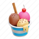 ice cream, cream, ice, food 