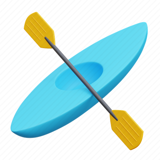 Kayak, canoe, boat, water sports, beach 3D illustration - Download on Iconfinder