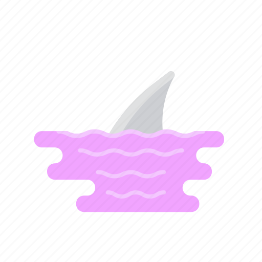 Attention, ocean, shark, warning icon - Download on Iconfinder