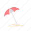 beach, summer, umbrella 