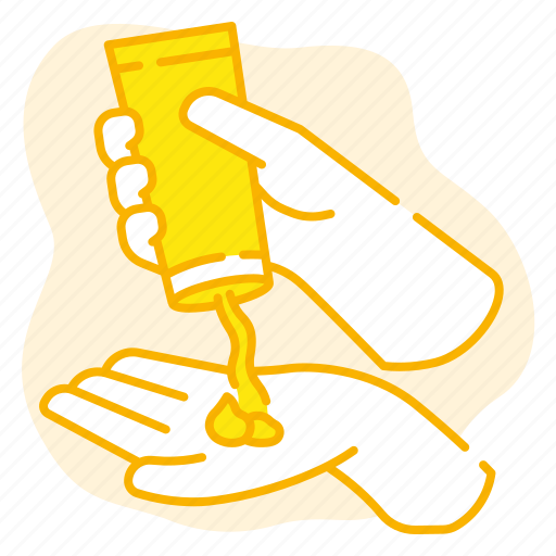 Sunblock, sunscreen, cream, protection, care, lotion, hand icon - Download on Iconfinder