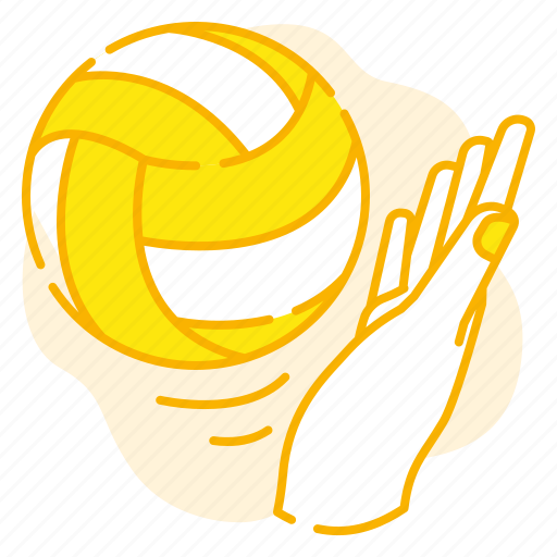 Beach, volleyball, fun, activity, sport, competition, hand icon - Download on Iconfinder