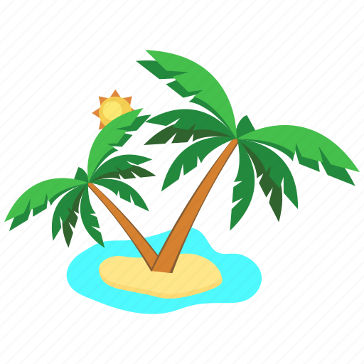 Nature, palm, relaxation, tree, tropical, vacation, wave icon - Download on Iconfinder