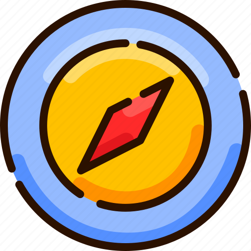 Bukeicon, compass, direction, map, navigation, safari icon - Download on Iconfinder