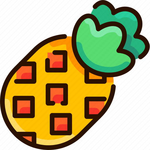 Bukeicon, fruit, pineapple, summer, tropical icon - Download on Iconfinder