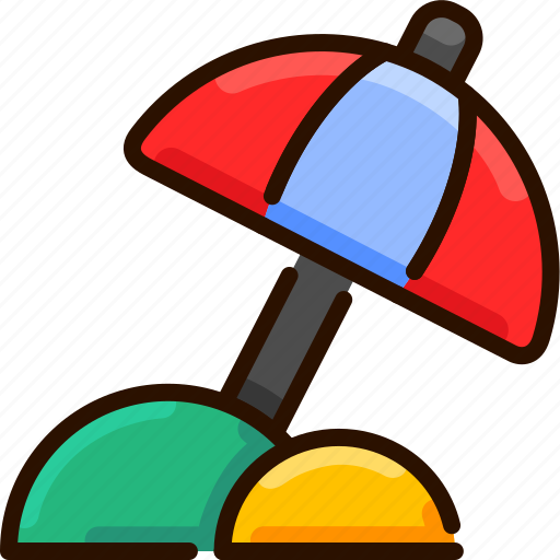 Beach, bukeicon, summer, umbrella, vacation icon - Download on Iconfinder