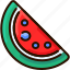 bukeicon, food, fresh, fruit, summer, watermelon 