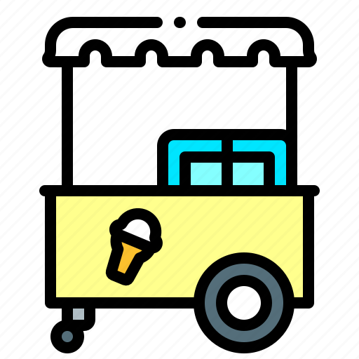Ice, cream, trolley, cart icon - Download on Iconfinder