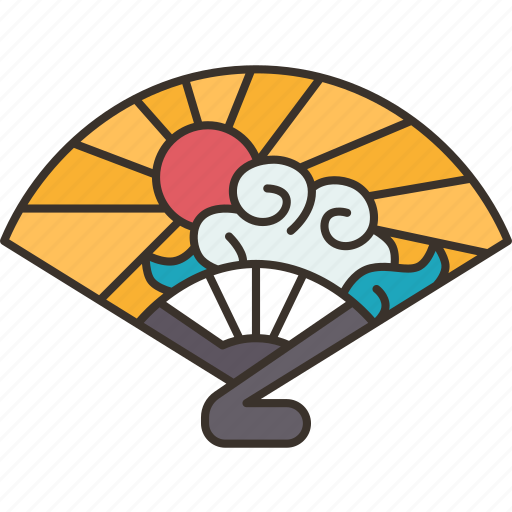 Fan, paper, cooling, japanese, traditional icon - Download on Iconfinder