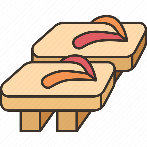 Geta, sandal, wooden, japanese, traditional icon - Download on Iconfinder