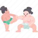 sumo, fighting, wrestler, training, tournament