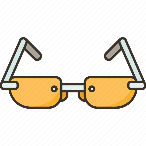 Eyeglasses, narrow, eyewear, frames, stylish icon - Download on Iconfinder