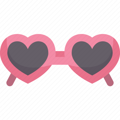 Eyeglasses, heart, fashion, cute, shaped icon - Download on Iconfinder
