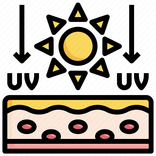 Sun, effect, on, skin, moisture, protection icon - Download on Iconfinder