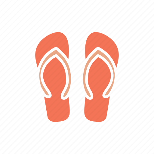 Flip flops, beach wear, footwear, slippers, summer shoes icon - Download on Iconfinder