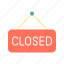 closed sign, cross, close, cancel, shop 