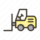 forklift, logistics, shipping, truck, transportation
