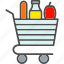 cart, food, grocery, shop, shopping, supermarket 
