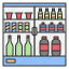 beverage, drink, refrigerator, chiller, shelf, supermarket, store, market, grocery 