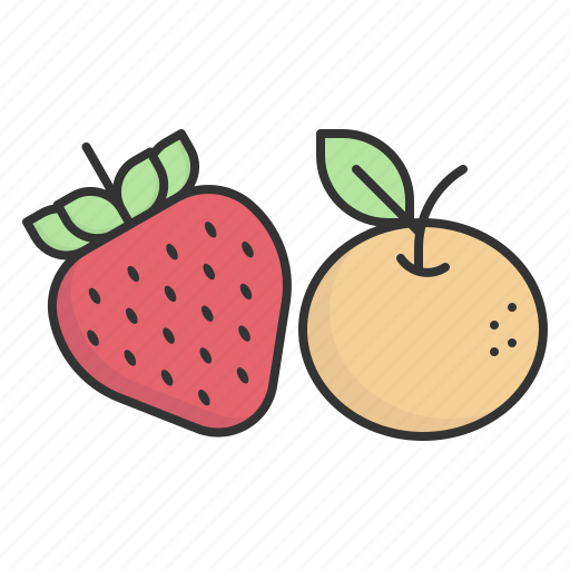 Fruit, strawberry, orange, fresh, food, supermarket, market icon - Download on Iconfinder