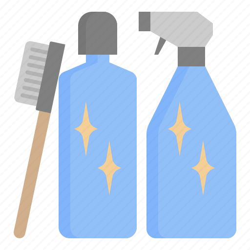 Detergent, cleaner, cleaning, brush, house, toilet, supermarket icon - Download on Iconfinder