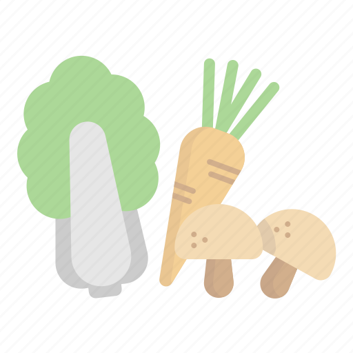 Vegetable, veggies, carrot, mushrooms, cabbage, food, supermarket icon - Download on Iconfinder