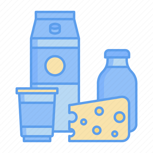 Dairy, products, milk, cheese, yogurt, bottle, supermarket icon - Download on Iconfinder