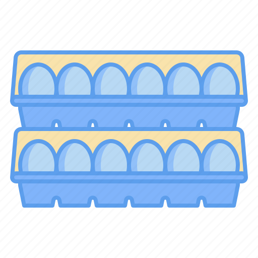 Egg, eggs, dozen, package, fresh, food, supermarket icon - Download on Iconfinder