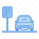 parking, lot, car, sign, supermarket, store, market, mart, grocery