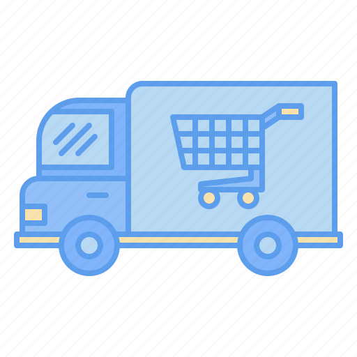 Truck, delivery, transportation, cart, shopping, supermarket, market icon - Download on Iconfinder