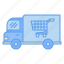 truck, delivery, transportation, cart, shopping, supermarket, market, mart, grocery 