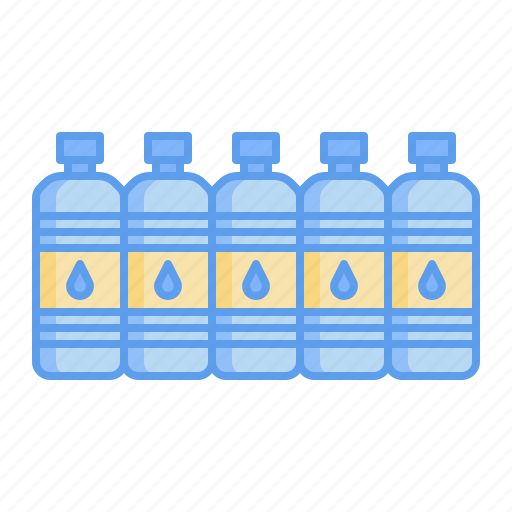 Water, bottle, aqua, hydration, beverage, drinks, supermarket icon - Download on Iconfinder