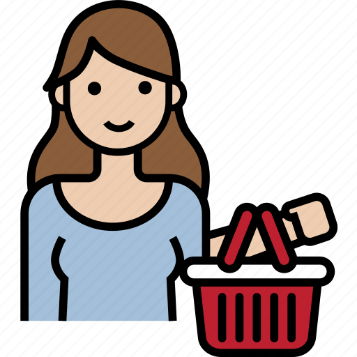 Consumer, shopping, buyer, customer, shopper, woman, retail icon - Download on Iconfinder