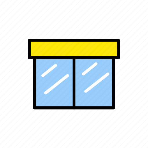 Door, glass, mall, supermarket icon - Download on Iconfinder