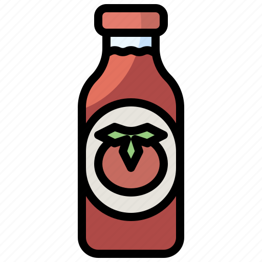 Food, item, ketchup, mustard, restaurant, sauce, tomato icon - Download on Iconfinder