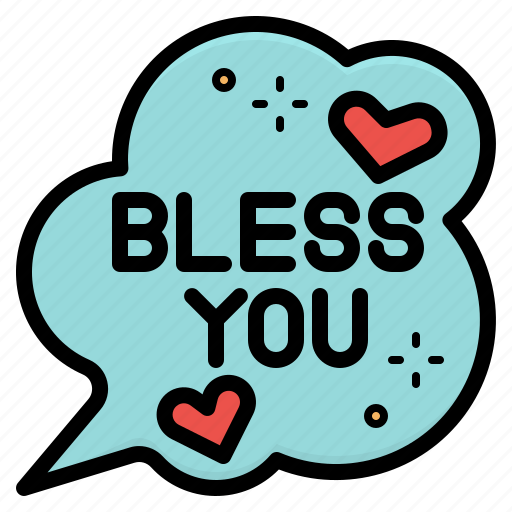 God, belief, lettering, goodluck, sneeze, superstition, bless you icon - Download on Iconfinder