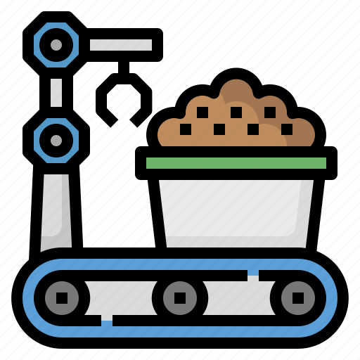 Raw, material, production, supply, chain, manufacturing, robotic icon - Download on Iconfinder
