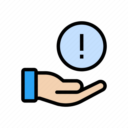 Alert, error, hand, sign, warning icon - Download on Iconfinder