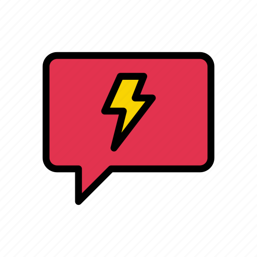 Flash, message, notification, service, support icon - Download on Iconfinder