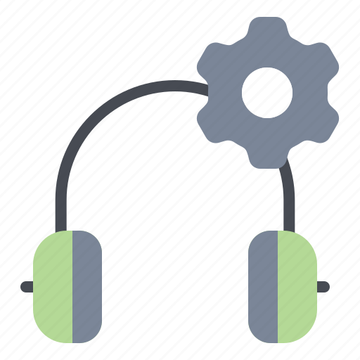 Customer, gear, headphone, service, setting, support icon - Download on Iconfinder