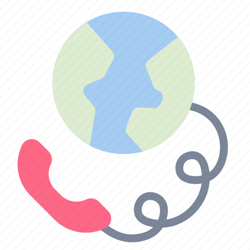 Call, earth, phone, planet, service, support icon - Download on Iconfinder
