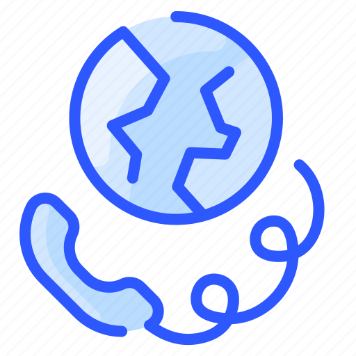 Call, earth, phone, planet, service, support icon - Download on Iconfinder